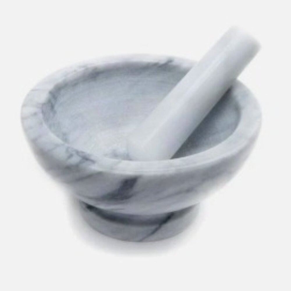 Sur La Table White Marble Mortar & Pestle